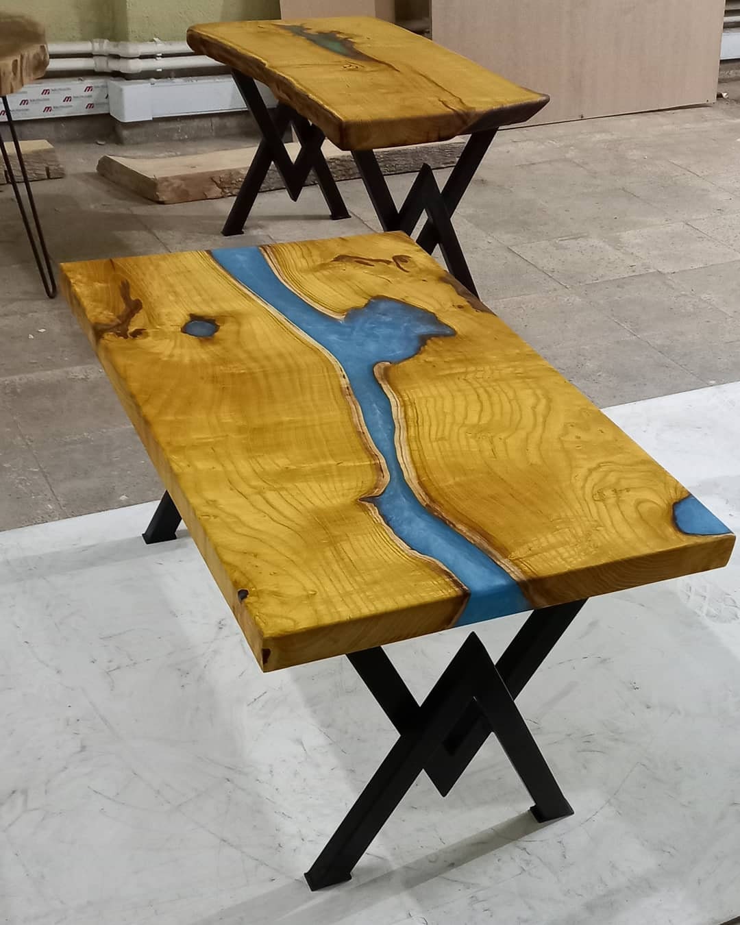 Epoxy Filled Wood Table Natural Wood Dining Table Epoxy Log | Etsy