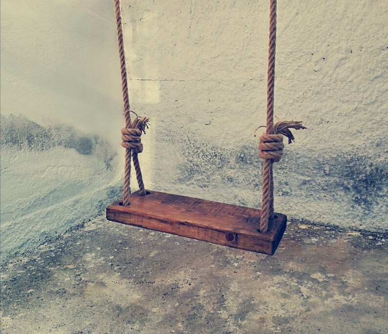 Wooden Rope Garden Farm House Hanging Swing Kids Swing Child Toddler Tree Swing Indoor /& Outdoor Tree Swing Patio Swing Wooden Swing