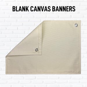 Leinwand Banner mit Ösen, Leinwand hängende Banner leer, Siebdruck Blanko Banner, Heat Transfer Banner, vertikale Banner