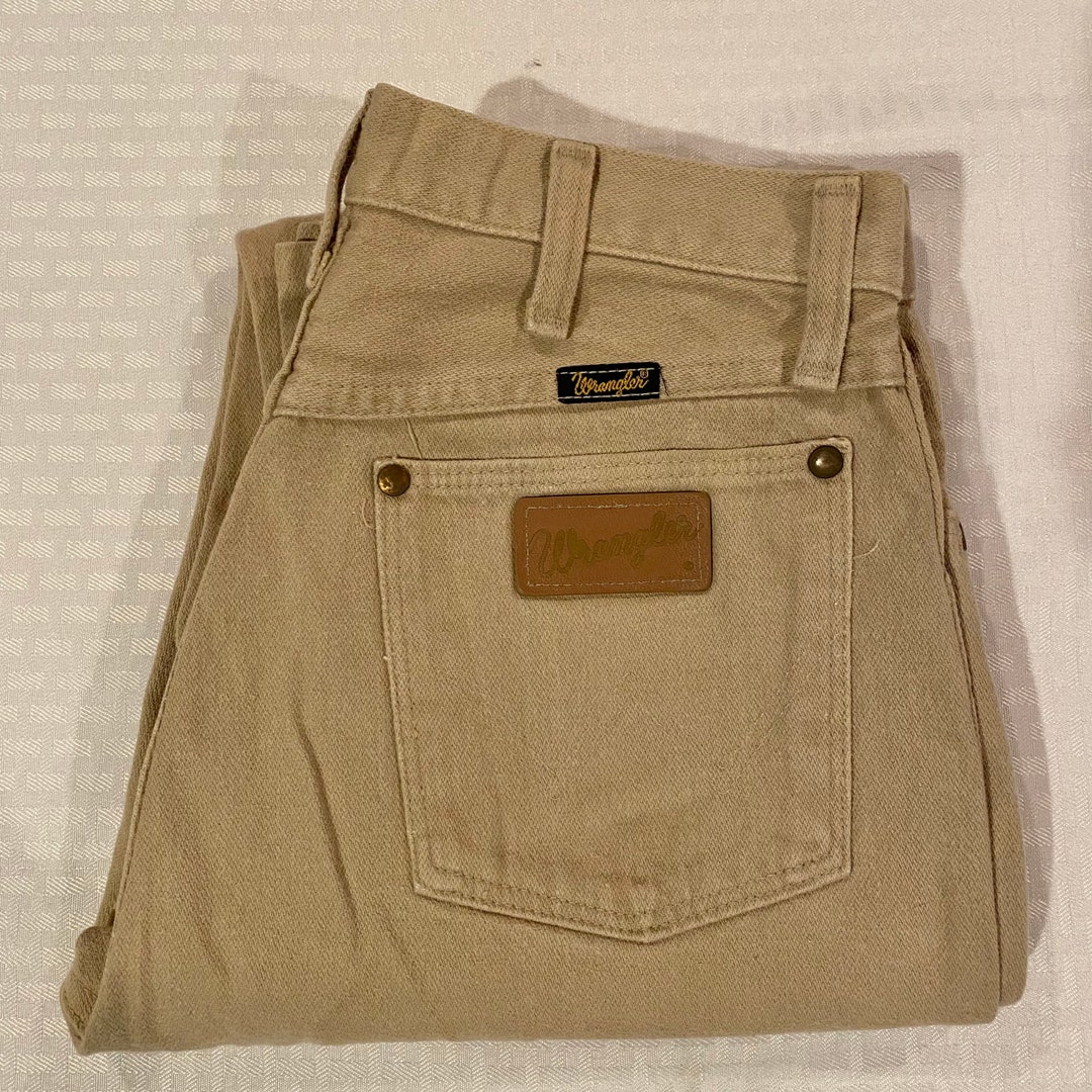 Vintage Wrangler Jeans Tan Various Sizes Available - Etsy