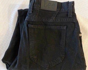 Vintage Lee high waisted jeans in black