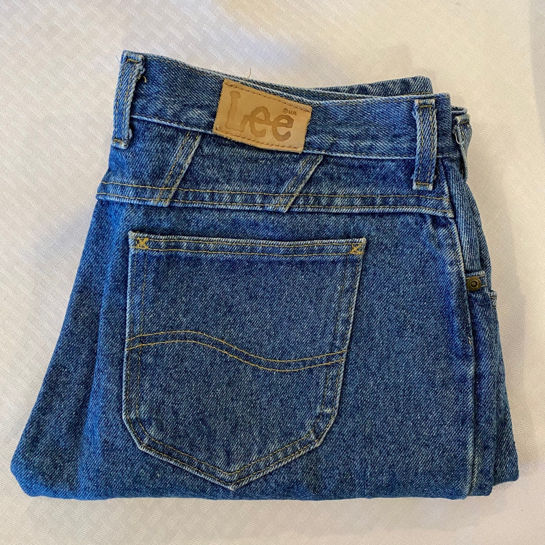 Vintage Lee UNION MADE Jeans for Women Darker Blue Wash Etsy