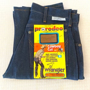 Wrangler ProRodeo vintage jeans, authentic, original tags still attached, deadstock