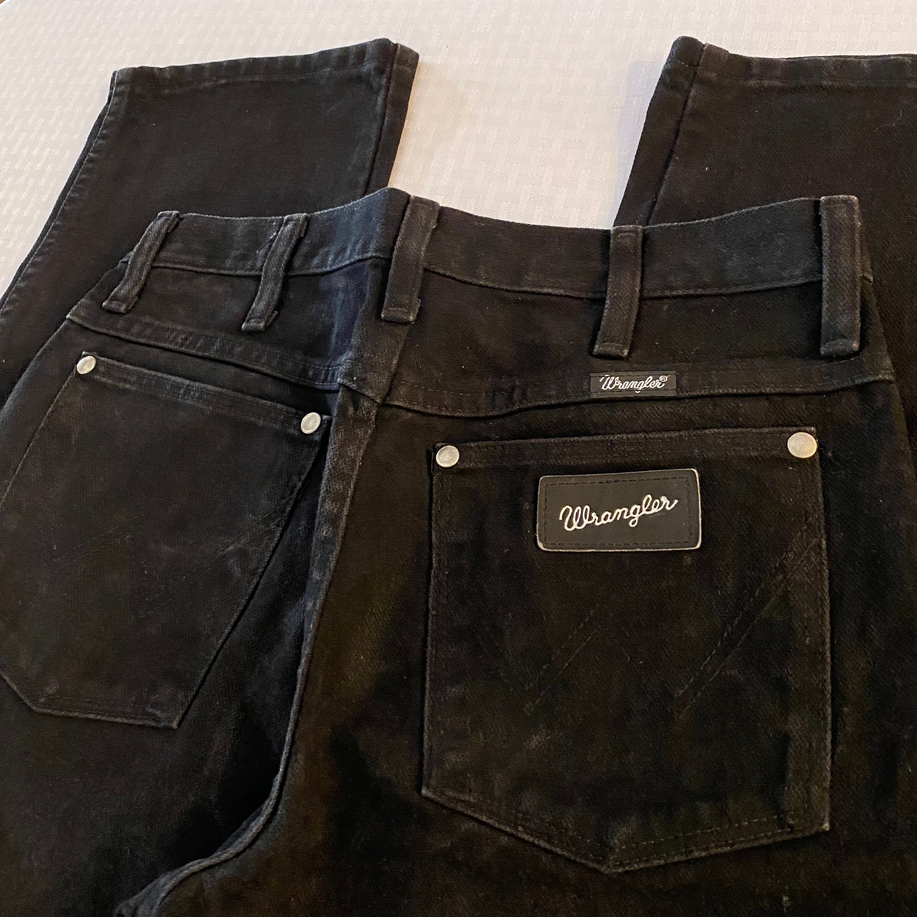 ★ビックサイズ50★ 1980s Wrangler USA製 黒タグ ビンテージ 古着 70s USA製 Wrangler 黒タグ サイレントW フラップ 2ポケ 濃紺