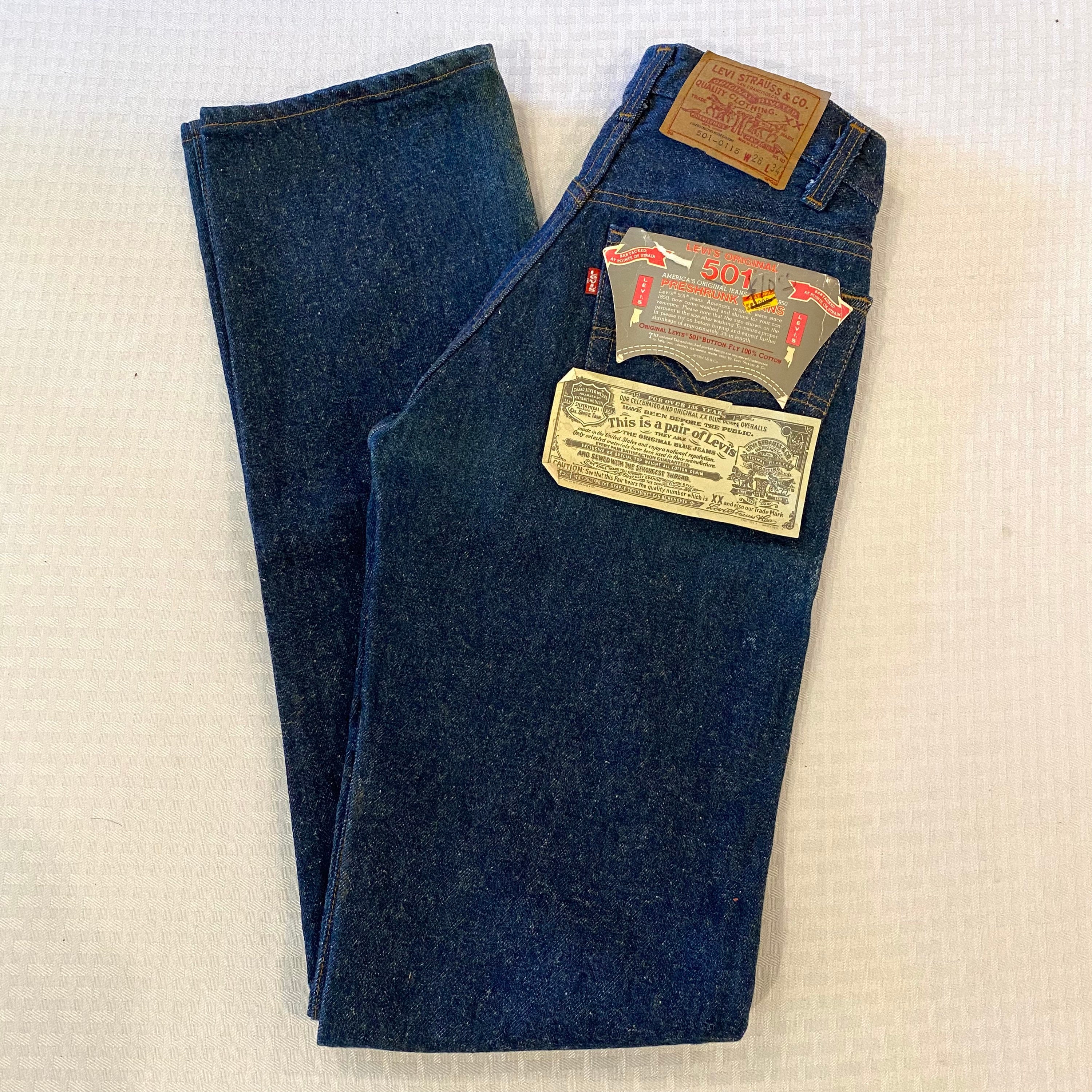 Vintage Levi's 501, Authentic, Never Worn or Washed, Flasher
