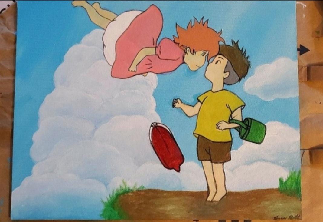 Studio Ghibli's Ponyo Painting - Etsy