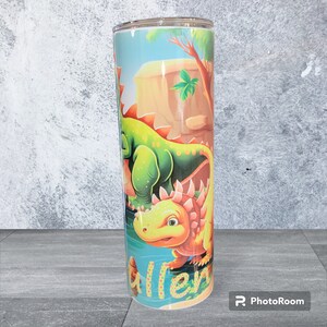 Personalized Dinosaur Tumbler 20 ounce tumbler