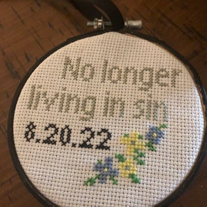 No Longer Living in Sin  Christmas Ornament
