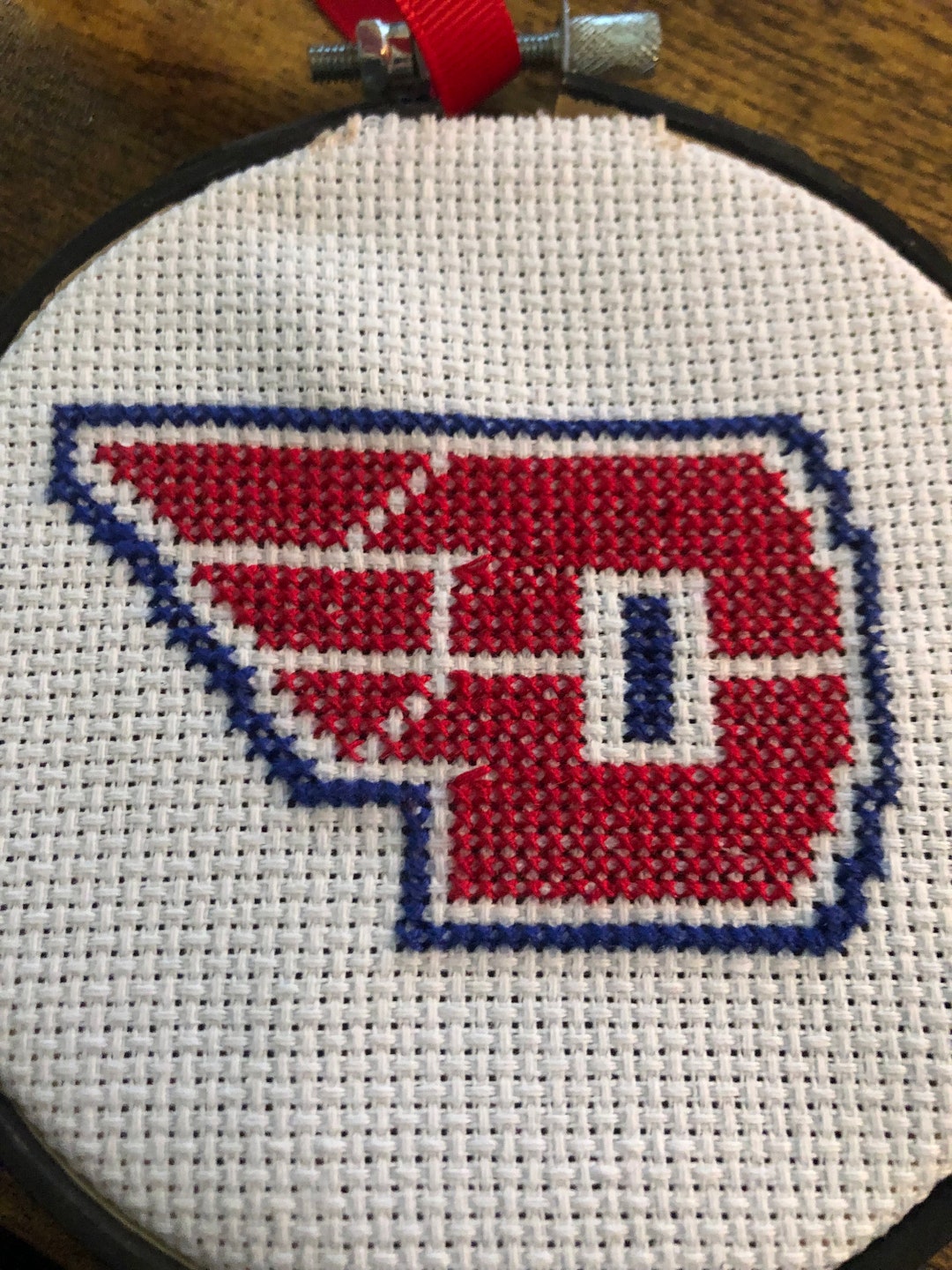 University of Dayton Cross Stitch Christmas Ornament Etsy