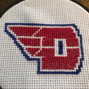 University of Dayton Cross Stitch Christmas Ornament
