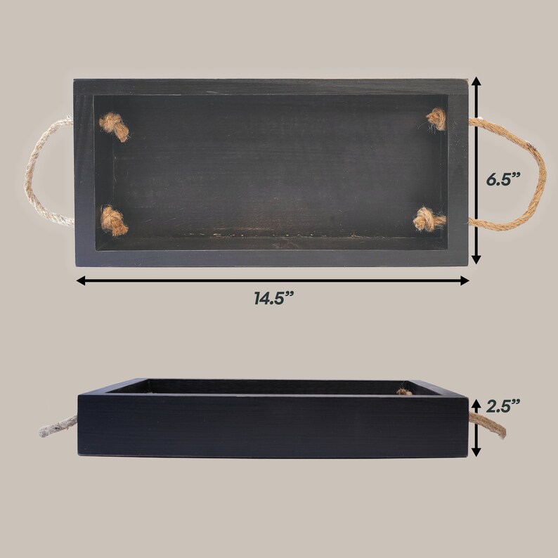 Black Decorative Tray Black Bathroom Tray Black Vanity Tray Etsy