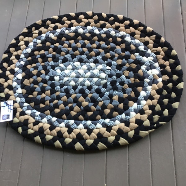 Braided Wool Rug Etsy