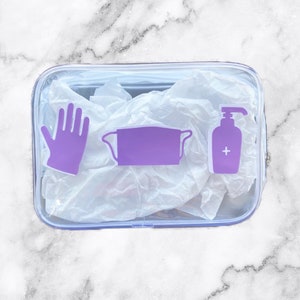 Customized Cosmetic Bag, Face Mask Bag; Face Mask Pouch;  Custom Zipped Pouch
