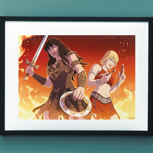 Print  | Xena & Gabrielle