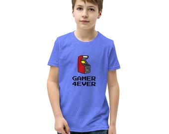Gamer Forever Youth T-Shirt (Unisex) | pc game tshirt | funny gamer shirt | arcade machine | arcade print | arcade t shirt