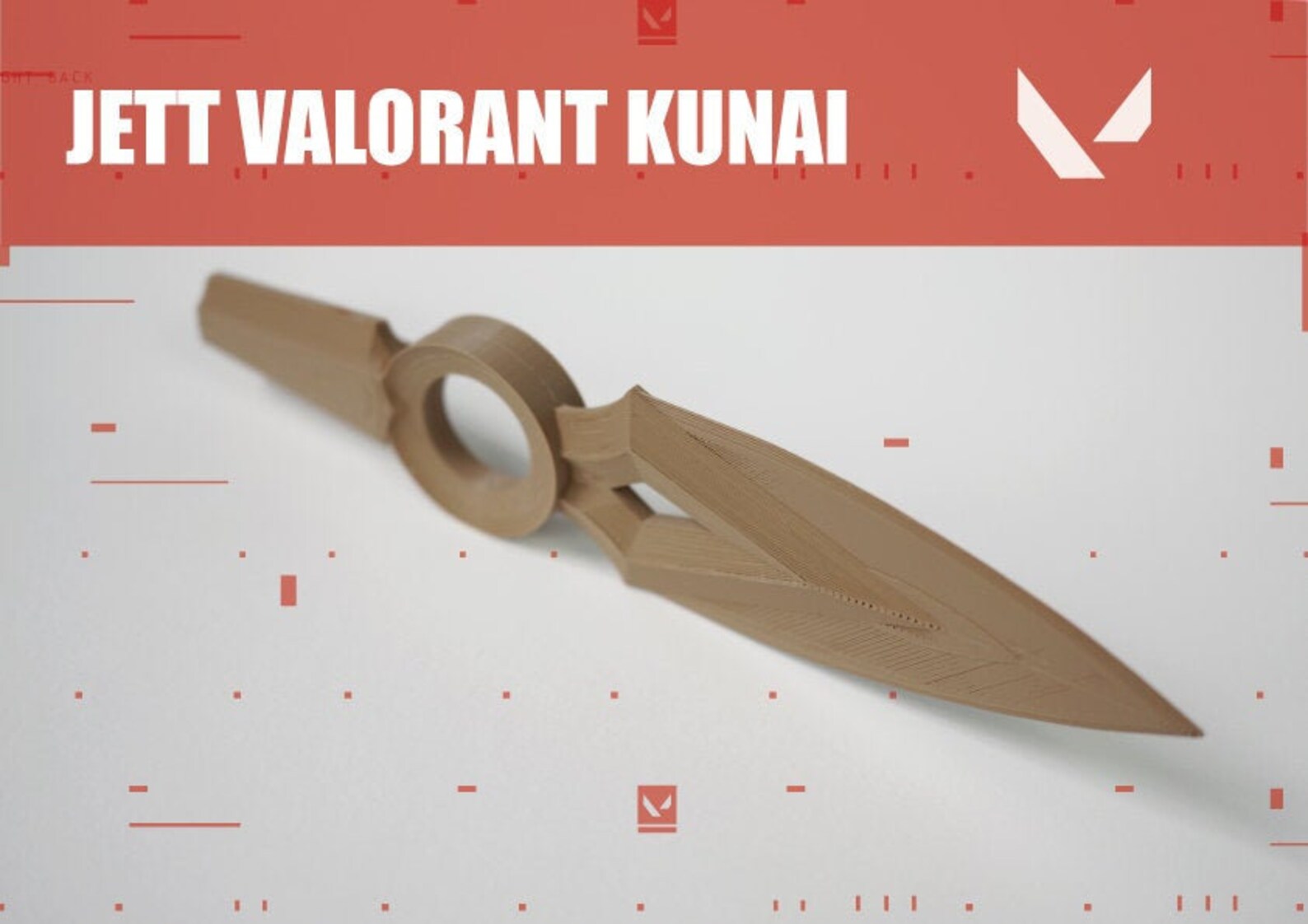 Valorant Jett Kunai Knife | Etsy