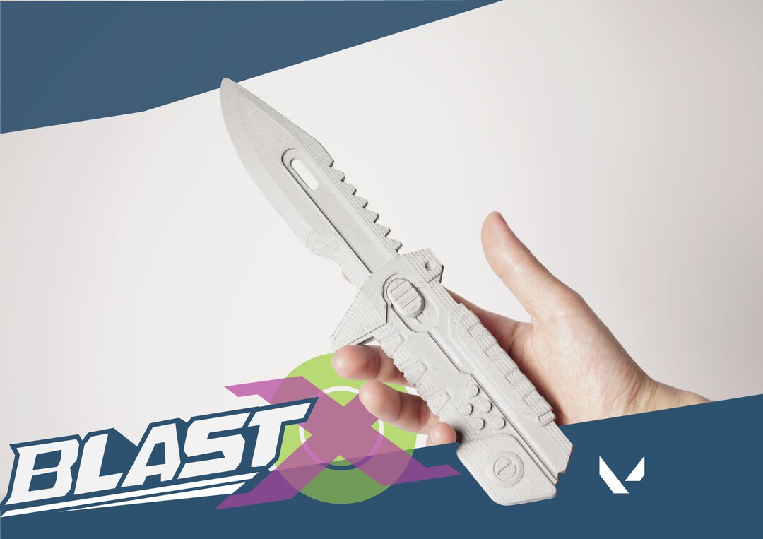 Valorant Blastx Polymer Knifetech Coated Knife, 3D Print, Replica for Cosplay Etsy