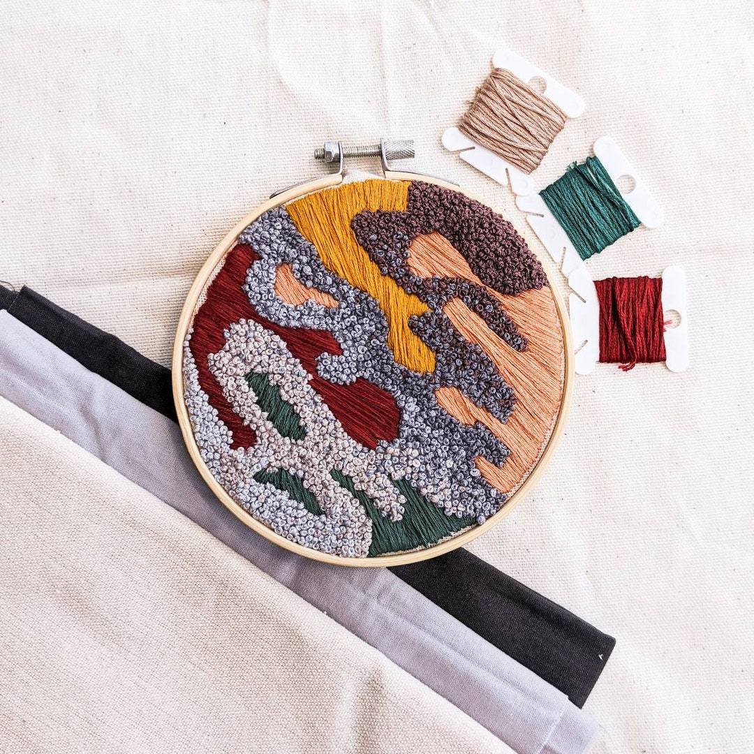 Abstract Embroidery Hoop 5inch - Etsy