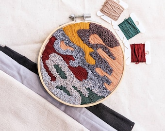 Abstract Embroidery Hoop (5inch)