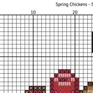 Spring Chickens - Stardew Valley-kruissteekkaart afbeelding 5