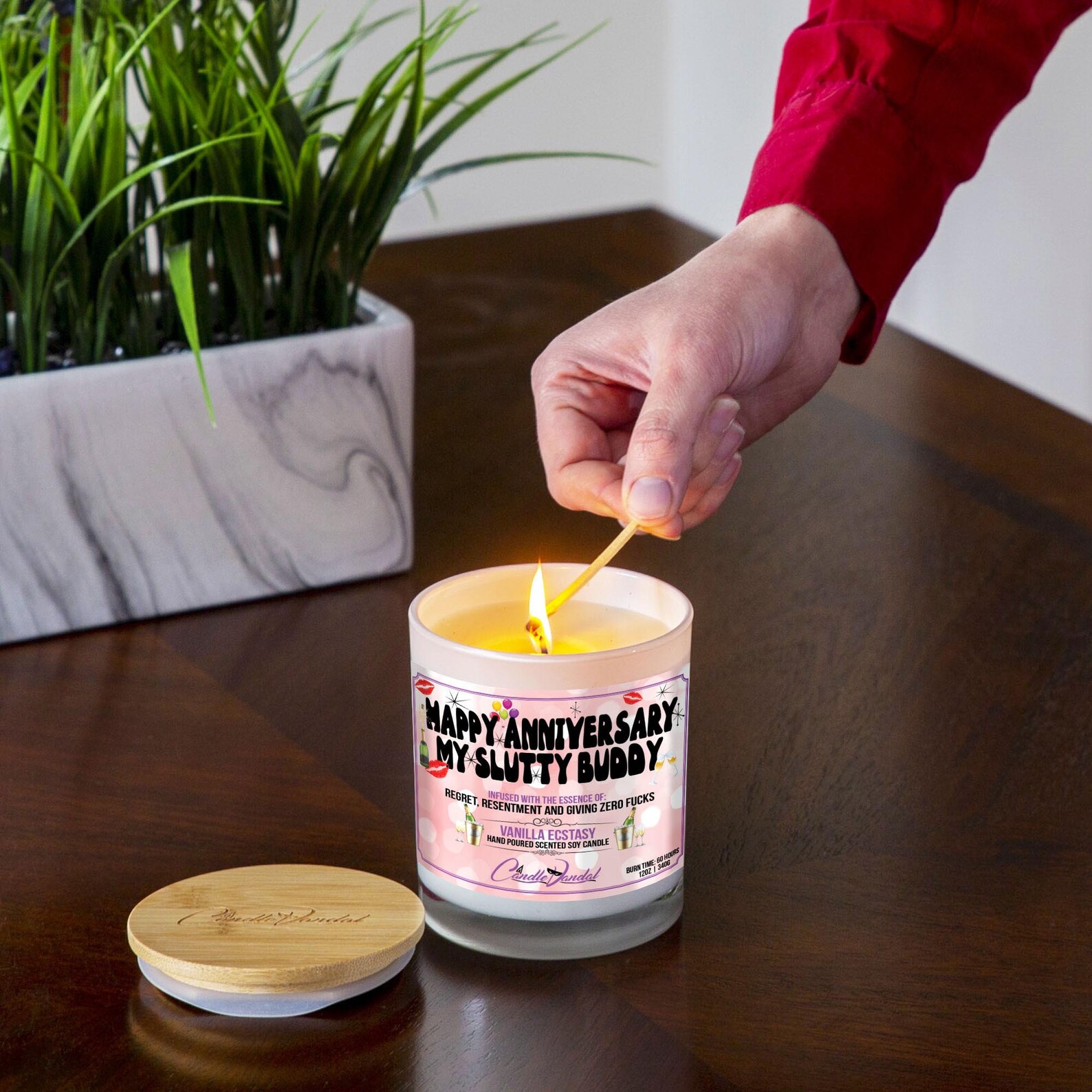 Funny Wedding Anniversary Candle Happy Anniversary My Little Etsy