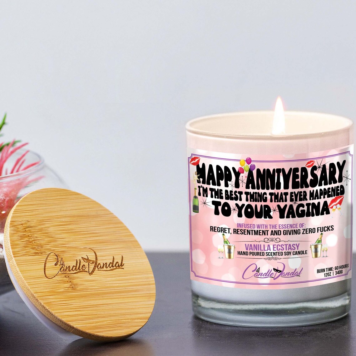 Funny Wedding Happy Anniversary Candle I'm The Best Thing Etsy