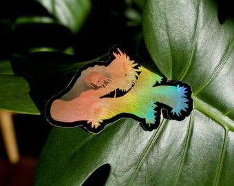 Holografische Lophelia pertusa / Desmophyllum pertusum sticker, diepzee koraal sticker, diepzee sticker, koraal sticker