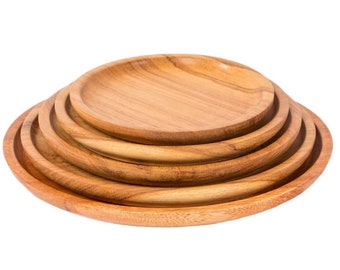 AMINATA wooden plate set