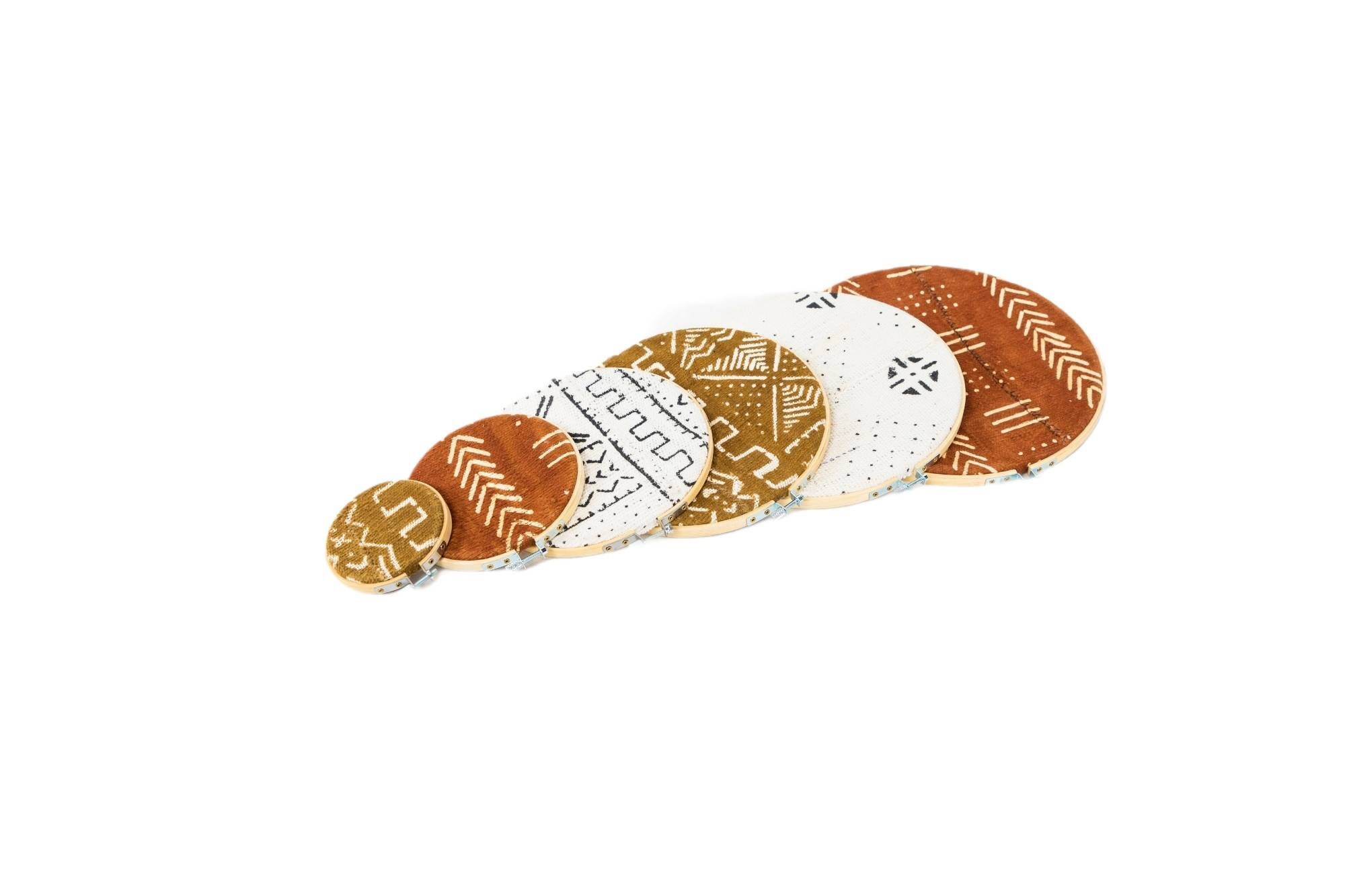 Lot de Cercles Muraux en Bogolan Diadié