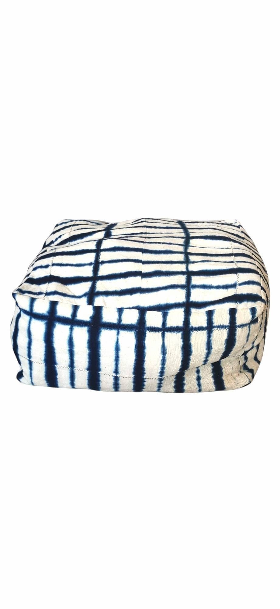 Gros Pouf Indigo Médina