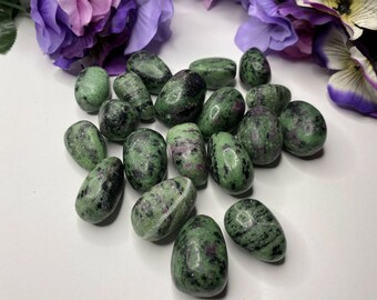 Zoisite Ruby Tumbled