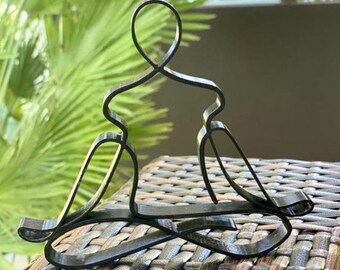 Yoga Lotus Sculpture: Minimalist Home Decor
