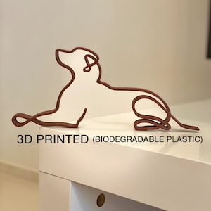 Labrador Retriever, dogs breeds, Plastic tabletop figure, minimalist art sculpture, shelf decor, 3D printed gift, friends present, birthday