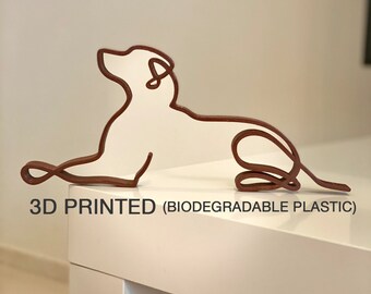 Labrador Retriever Sculpture: Minimalist Shelf Decor