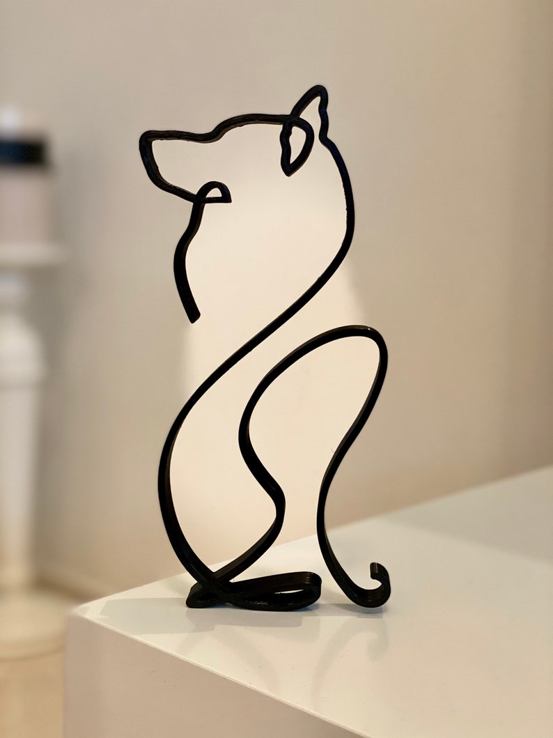 Husky Tabletop Figure Minimalist Art Sculpture 3D Printed - Etsy