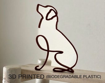 Dog Minimalist Art Sculpture Ornaments Home Decoration Iron Sheet Technology Metal Dog Art Sculpture Decoration