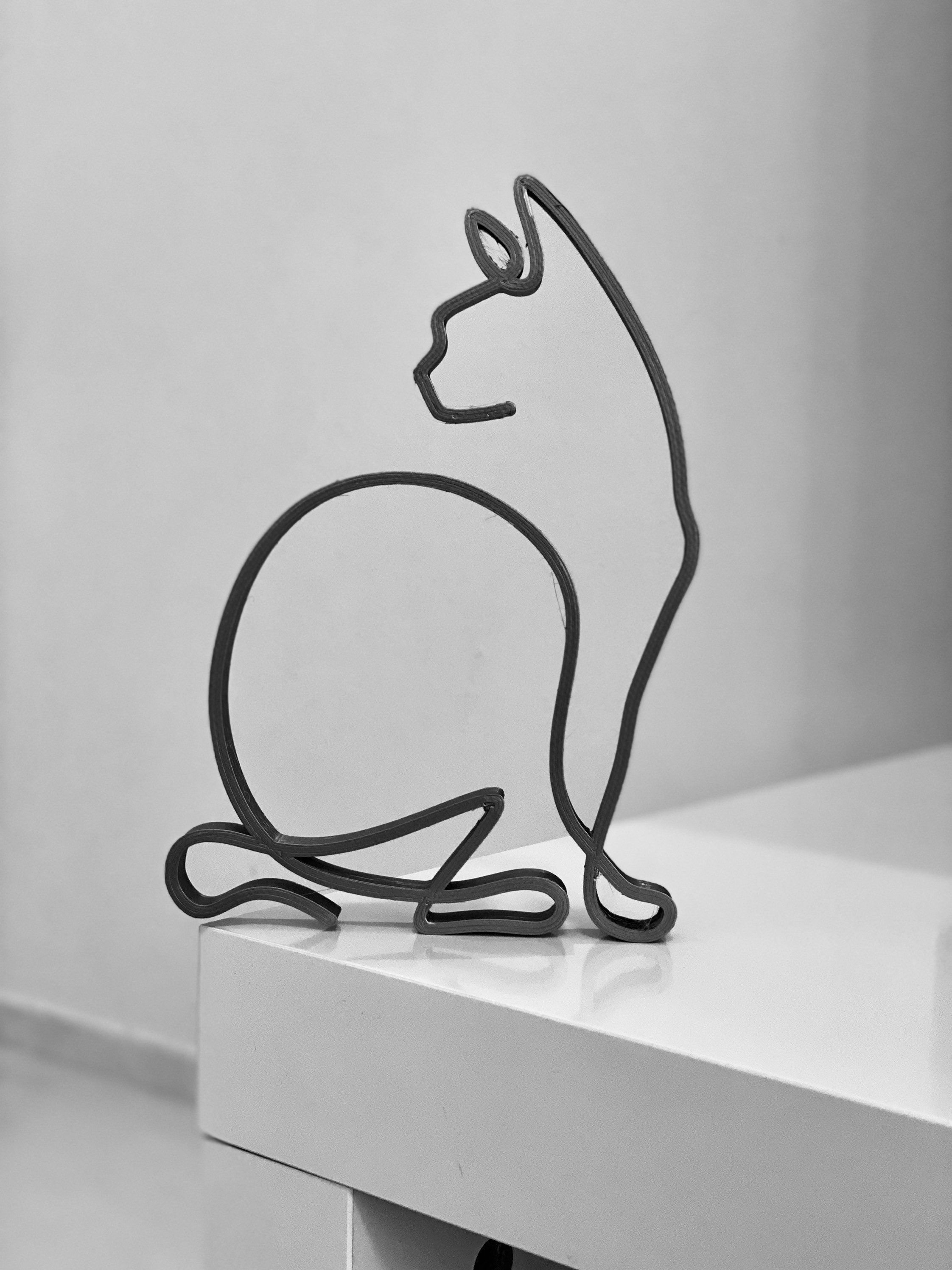 Devon Rex Cat Breeds Tabletop Figure Minimalist Art - Etsy