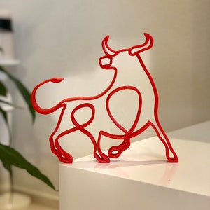 Red Bull  sculpture, 3D print Plastic figure, tabletop office gift, 3D printed presents, minimalist art, shelf sitter, birthday, Christmas