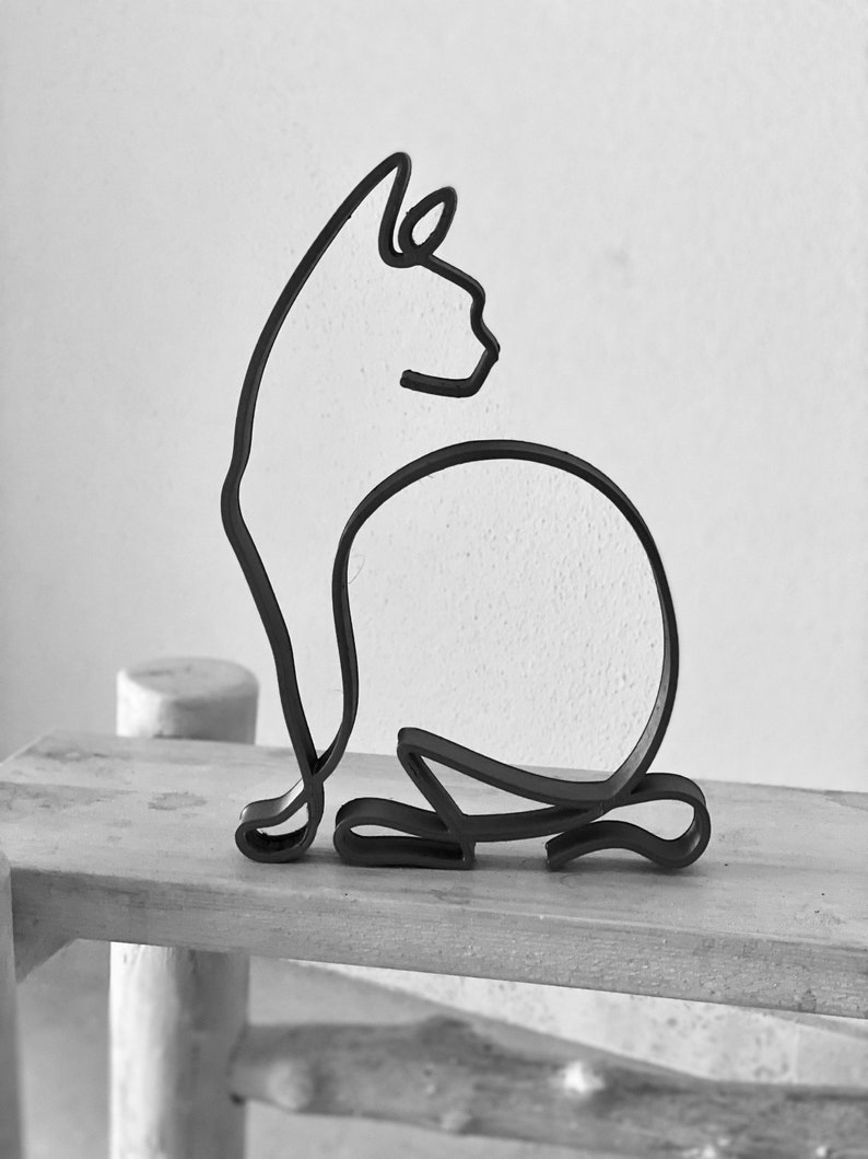 Devon Rex Cat Breeds Tabletop Figure Minimalist Art | Etsy
