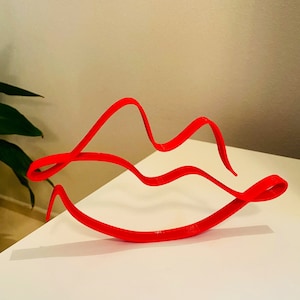 Lips, Sexy Item, BioPlastic furniture addition, windowsill statue, shelf sitter, desktop presents, always smile, love kiss, girlfriend hello image 1