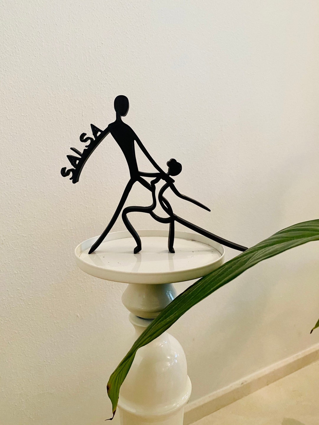 Salsa Style, Dance Competition, Tabletop Plastic Figure, Minimalist Art