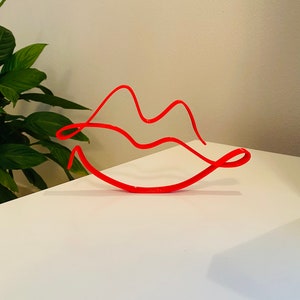 Lips, Sexy Item, BioPlastic furniture addition, windowsill statue, shelf sitter, desktop presents, always smile, love kiss, girlfriend hello image 2