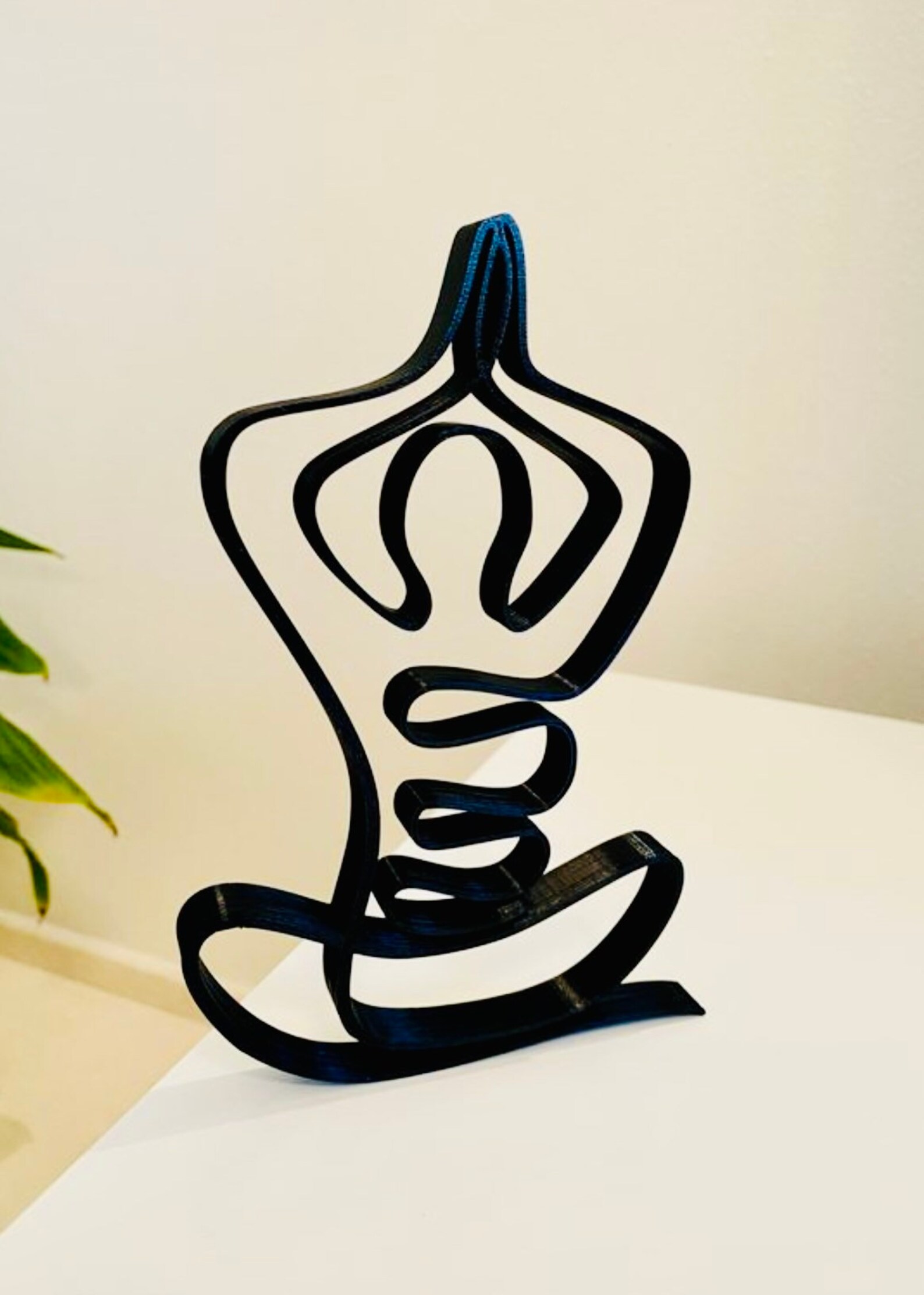 Yoga minimalist art sculpture home decor office tabletop Etsy