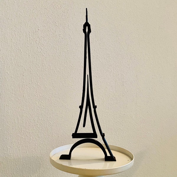 Eiffel Tower, Paris, France, minimalist art, Plastic figure, continuous line art, travel souvenirs, famous world place, 3D printed gifts