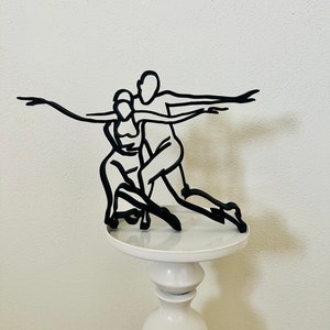 Tango for two, dance rhythm, BioPlastic Art object, desktop sitter, windowsill addition, office statue, winner competition, bookshelf vessel