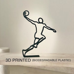 Basketball player, sport, NBA, tabletop figure, 3D print gift, shelf decor, minimalist art sculpture, home deco , birthday present, game art