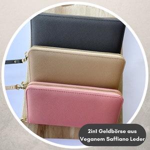 Damen Geldbörse 2in1 | Damen Portemonnaie groß | Damen Geldbeutel | Geschenk | Geschenkidee Damen | Geschenk für Frauen