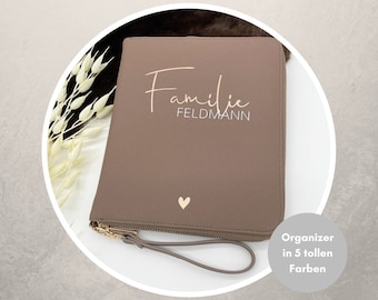 Child Health Record Organizer | Family Organizer | Document Organizer | Document Folder | Personalized with Family Name | Travel Organizer