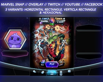 Marvel Snap - Superposición de streaming para Twitch, Youtube y Facebook (PC)