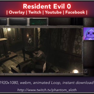 Resident Evil 0 - Streaming Overlay for Twitch, Youtube, Facebook, Tiktok (PC)